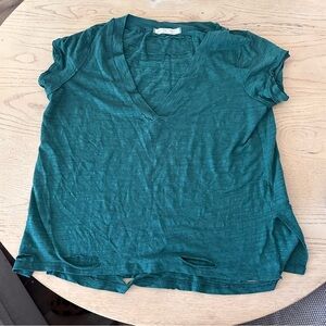 Free people v neck top distressed